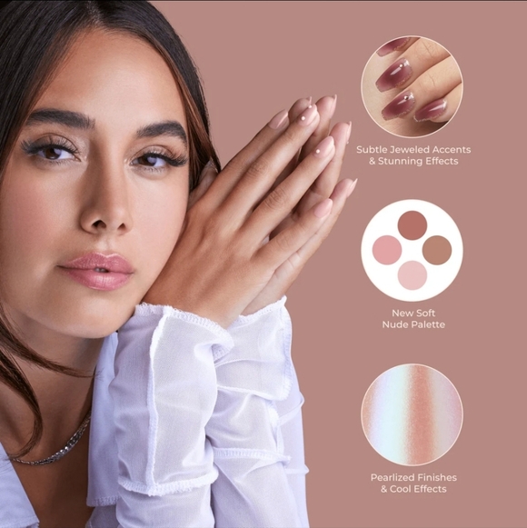 Bare But Better By Kiss Glue On Nails In Mocha•30 Nails•Up To 14 Days Of Wear! - Picture 6 of 8